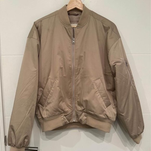 Abercrombie Bomber Jacket Champagne Size Xs - Picture 1 of 4
